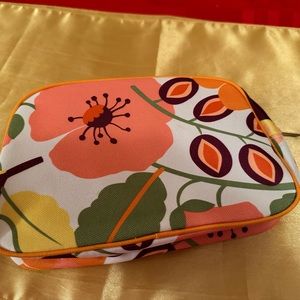 NWOT Clinique Floral Makeup Bag